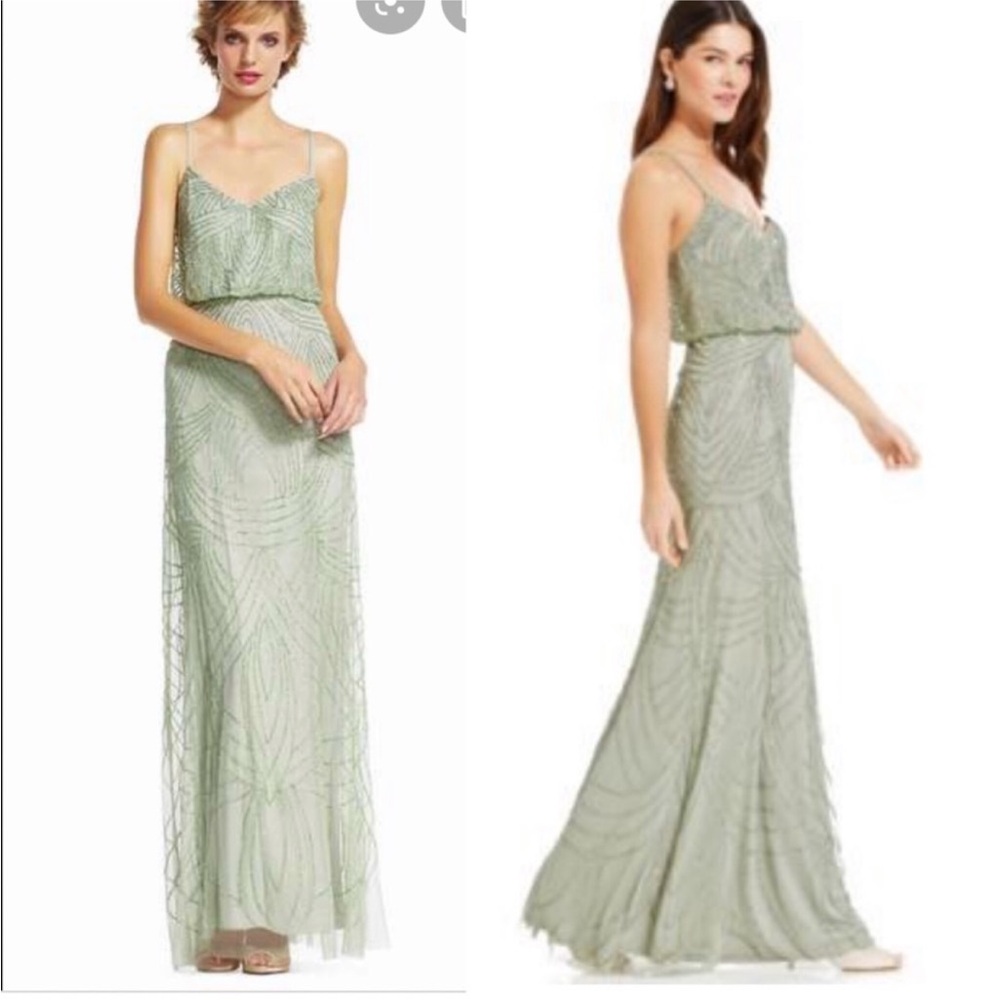 Adrianna Papell Beaded Blouson Dress